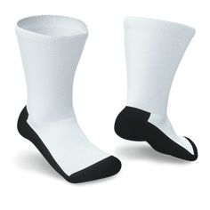 White and black socks