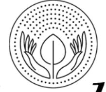 the logo for an organization with two hands on each side and one hand holding a flower