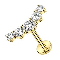 PRICES MAY VARY. High Quality Material: 14k Solid Gold Top, G23 Titanium Post, Hypoallergenic and Nickle Free. Safe for Your Skin Bar Size: Bar Thickness 16 Gauge(1.2mm), Bar Length (6mm), Top Push in 14k Gold Cartilage Piercing Jewelry Threadless Cartilage Stud, Easy to Screw Off and On Special Design: 14k Solid Yellow Gold Flat Back Earrings with Fashion Element, Tragus Earrings Stud. Cute 14K Gold 16g Flat Back Stud Piercing Jewelry. Features Tragus Helix Conch Earrings Labret Piercing Jewelr Bvla Jewelry Helix, Labret Piercing Jewelry, Conch Earrings, Skin Bar, Stud Piercing, Clean Gold Jewelry, Labret Piercing, Cartilage Stud, Conch Earring