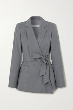 Grey Skirt Suit, Prada Skirt, Sewing Creations, Suit Ideas, Wardrobe Wishlist, Corporate Wear, Inverted Triangle, Skirt Suit Set, Smart Outfit