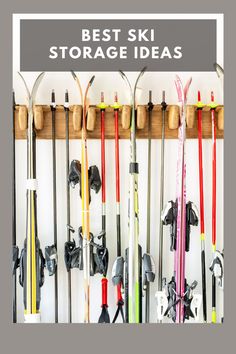 the best ski storage ideas for all types of skiers and snowboarders in their home