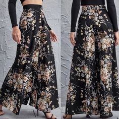 Floral Print Wide Leg Pants 100% Polyester Ships In 4-7 Days S=2/4 M= 6 L= 8/10 Xl= 12 Please Note: Size Tag Is Letter Sizes Boho Retro Vintage Arnhem Johnny Spell Vici Chic Anthro Free People Gypsy Faithful Love Lemons Mumu Wildfox Reformation Revolve Zara Hippy 60’s 90’s 70’s Beachy Vibe Bohemian Lovers Would Love This. Casual Office Dressy Work Sexy Modest Trendy Midi Short Long Fall Winter Layering Layered Boho Preppy Floral Print Stretch Ankle-length Bottoms, Non-stretch High Waist Wide Leg Pants With Floral Print, Stretch Floral Print Wide-leg Pants, Stretch Wide-leg Floral Print Pants, Stretch Wide-leg Pants With Floral Print, Black Floral Print High-waisted Pants, Stretch Ankle-length Floral Print Pants, Chic Floral Print Wide Leg Pants, Chic Floral Print Wide Leg Full Length Pants