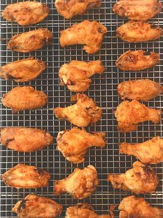 chicken wings on a wire rack ready to be cooked