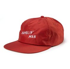 Ramblin' Man Ripstop Nylon Snapback Brick Red | Seager Co. Baseball Hats For Men Trendy, Trendy Men's Cheap Snapback Hat, Mens Working Hat, Men's Snapback Hat For Baseball Season, Men’s Short Billed Hats, Cheap Trendy Men's Snapback Hat, Cheap Men's Trucker Hat One Size, Cheap Urban Men's Snapback Hat, Trendy Cheap Men's Snapback Hat