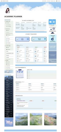 Student Planner Blue Template for Notion | No Blue Template, To Do Planner, Planner Writing, Desain Buklet, Planner Setup, Digital Organization, Study Board, Notes Inspiration