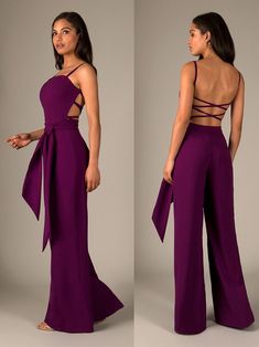 Formal Jumpsuits For Women Wedding, Classy Jumpsuit Outfits, African Print Jumpsuit, Purple Jumpsuit