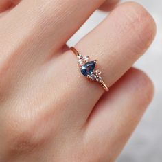 Dainty Sapphire Birthstone Promise Ring, Dainty Sapphire Diamond Ring, Sapphire Birthstone Dainty Ring, Dainty Stackable Sapphire Birthstone Rings, Dainty Blue Sapphire Promise Ring, Dainty Blue Sapphire Ring, Dainty Blue Sapphire Stackable Ring, Blue Gemstone Dainty Stackable Rings, Dainty Blue Gemstone Stackable Rings