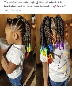 Toddler Braided Hairstyles, Twisted Hair, Toddler Hairstyles Girl, Girls Natural Hairstyles, Natural Hairstyles For Kids