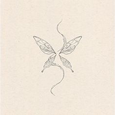 butterfly tattoo | Creative Tattoos by  Paloma Triplett Small Back Tattoos For Women Spine, Butterfly Flash, Detailed Tattoos, Small Girly Tattoos, Petite Tattoos, Small Hand Tattoos, Fairy Tattoo, Line Art Tattoos