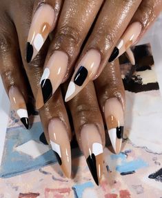 Nail Ideas For Black Women, Olive Nails, Fall Nail Ideas, Nail Goals, Almond Acrylic Nails