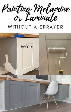 painting mellowine or laminate without a sprayer