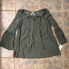 Brand New With Tags - Shady Tree Olive Green Color Tags: Express, Victoria’s Secret, Target, Mossimo. American Eagle, Pacsun, Urban Outfitters, Charlotte Russe, Forever 21, Bullhead, Aeropostale, Hollister, Chaps, Dainty Hooligan, Apt. 9, Under Armour, Aerie, Pink, So, Rue 21 Fall Lace Trim Top For Day Out, Casual Lace Top Blouse For Fall, Casual Lace Trim Tops For Fall, Trendy Fall Blouse With Lace Top, Fall Season Stretch Tops With Lace Trim, Fall Stretch Tops With Lace Trim, Fall Stretch Lace Top, Trendy Lace Top Blouse For Fall, Stretch Lace Top For Fall