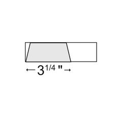 an image of a rectangular surface with three sides and one side missing the top portion