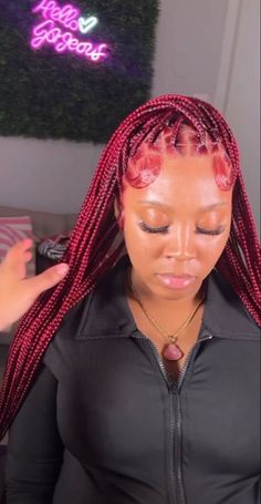 Layered Hairstyles Medium, Hairstyles For Wavy Hair, Red Braids, Hairstyles Medium Length, Medium Length Hairstyles, Feed In Braids Hairstyles, Layered Hairstyles, Box Braids Hairstyles For Black Women, Cute Braided Hairstyles