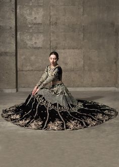 Black Bridal Lehnga Choli for Wedding with Magnificent Look emblazoned with beautiful embroidery. Latest Bridal Lehnga Choli Online in USA. Black Gown With Dabka Work For Reception, Black Lehenga With Dabka Work For Festive Occasions, Black Lehenga With Dabka Work In Traditional Drape, Wedding Lehenga With Dabka Work In Black, Black Wedding Lehenga With Dabka Work, Black Choli With Dabka Work For Wedding, Black Traditional Wedding Sharara, Black Bollywood Choli With Dabka Work, Traditional Black Lehenga With Dabka Work