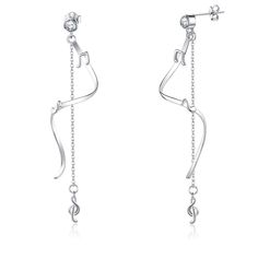 PRICES MAY VARY. 💞 Design Meaning 💞 Music earrings, the exquisite music note and spiral dangly earrings design is like a musical song, flowing around you. We hope music earrings can bring you more power , allowing you to relax. 💞 Material 💞 music earrings for women is make of sterling silver . Lead-Free & Nickle-Free.hypoallergenic. 💞 Size 💞 music jewelry:50 mm*8mm,The musical note earrings will make great gifts for music lovers ,music teachers. 💞 Great Gifts 💞 The music spiral earrings Music Earrings, Music Teachers, Earrings Dangling, Music Jewelry, Earrings Design, Spiral Earrings, Musical Note, Music Note, Gift For Music Lover