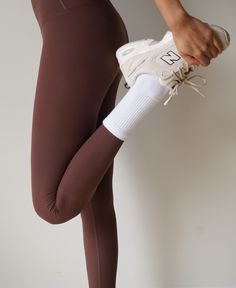 Check Coat, Happy Vibes, Loose Tops, White Sneakers, Cocoa, Knitwear, Leggings