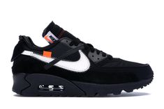 Air Max 90 Off-White Black Nike Air Max 90 Black, Nike Tenis, Nike World, Nike Noir, Black Nike Air Max, Air Max 90 Black, Black Shoes Men, Nike Models, Baskets Nike