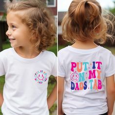 Put It On My Dads Tab Sweatshirt, Colorful Daddy's T-shirt, Daddy's Money Tee, Funny Dads Tab Shirt, Gift For Daddy, Tab T-shirt Attention! This listing includes sweatshirts, hoodies, and t-shirts for adults, youth, and toddlers. Please make sure that you select right size. Thank you! :) While our standard processing time falls within 1 to 2 business days, you can count on us to have your shirt printed on the same day of your order placement. Here's what you can expect from our shirts: Solid Colors: 100% Airlume combed and ring-spun cotton. Heather Colors: Cotton/poly mixed. We employ DTF printing to craft vibrant designs, which are then expertly pressed onto our shirts, ensuring top-notch quality and long-lasting wear. --- Don't see the size or color you want? Have any questions? Feel fre Playful Crew Neck T-shirt With Funny Text, Multicolor Cotton T-shirt With Funny Text, Playful Crew Neck Top With Funny Text, Playful Short Sleeve T-shirt With Funny Text, Playful Crew Neck T-shirt With Text Print, Multicolor Funny Text T-shirt, Playful Letter Print T-shirt With Crew Neck, Playful Letter Print Crew Neck T-shirt, Playful White T-shirt With Funny Text