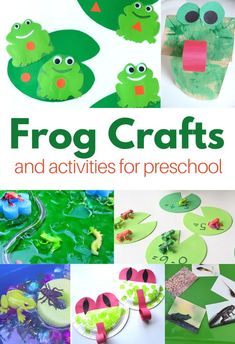 the frog crafts and activities for preschool are great to do with your little one's hands