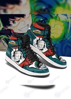 Mha Shoes, Academia Shoes, Shoes Anime, My Hero Academia Anime, Air Jordan 1s, Jordan 13 Shoes, Anime Shoes, Personalized Shoes, Anime Lover