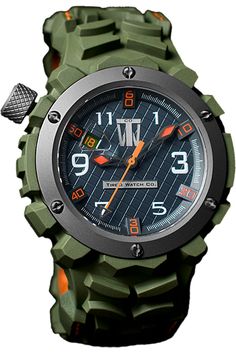 Tire'd Watch co. Rugged Watches, Awesome Watches, Watch Green, Mens Rugged, Best Watch Brands, Tire Tread, Wrist Candy, Dream Watches, Wrist Game