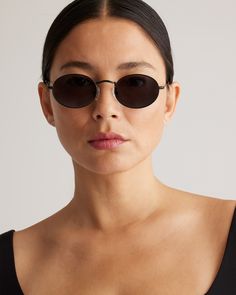 With a nod to iconic 90s style, our Venice Polarized Stainless Steel Sunglasses are the perfect tribute to retro eyewear. They’re lightweight for all-day comfort, and because they’re polarized, they’ll protect your eyes from glare. Made with a durable stainless steel frame, they're also designed to block 99% of reflecting light and 100% of UV light.  | Quince | Women's Venice Polarized Stainless Steel Sunglasses in Black with Black lens, Size Standard, Cellulose Acetate Minimalist Tinted Sunglasses For Summer, Minimalist Summer Sunglasses With Tinted Lenses, Modern Everyday Aviator Sunglasses With Anti-reflective Coating, Minimalist Everyday Sunglasses For Summer, Classic Adjustable Aviator Sunglasses With Tinted Lenses, Minimalist Black Sunglasses With Uv Protection, Minimalist Mirrored Sunglasses For Everyday, Everyday Adjustable Polarized Sunglasses, Minimalist Everyday Sunglasses With Mirrored Lenses