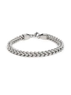 You just need to wrap this stylish bracelet around your wrist while chilling in your favourite jeans and a t-shirt, and it will instantly make you stand out in the crowd. You can never go wrong with this as a gift for your loved one's. Adjustable Stainless Steel Braided Bangle Bracelet, Adjustable Stainless Steel Braided Bracelet, Casual Bracelets With Stainless Steel Clasp For Everyday, Casual Everyday Bracelets With Stainless Steel Clasp, Casual Everyday Jewelry With Stainless Steel Clasp, Adjustable Stainless Steel Chain Bracelet For Friendship, Casual Silver Adjustable Chain Bracelet, Trendy Jewelry With Stainless Steel Clasp For Gift, Casual Stainless Steel Braided Bracelet As Gift