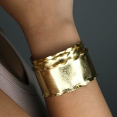 This handmade adjustable cuff from Brazil is a very stylish jewelry piece that combines craftsmanship with versatility. The layered design adds depth and texture, making it a standout accessory. Its adjustable feature ensures a perfect fit, allowing it to be worn comfortably by anyone. This cuff is not only eye-catching but also versatile, easily complementing both casual and formal outfits, making it a great addition to any jewelry collection. Every piece of jewelry is handmade and delicate. To Become A Fashion Designer, Metal Cuff Bracelet, September Birthstone Jewelry, Brass Cuff, August Birthstone Jewelry, July Birthstone Jewelry, Formal Outfits, Layered Design, Zodiac Jewelry