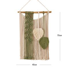 Leaves Woven Tassel Wall Hanging Boho Sisustus, Macrame Wall Hanging Decor, Macrame Headboard, Macrame Tapestry, Headboard Decor, Macrame Wall Decor, Boho Tapestry, Bohemian Wall Decor, Vine Wall