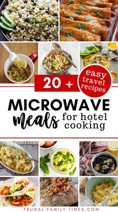 20 microwave meals that are ready to be eaten