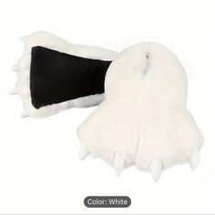 Giant Fur Paw Slippers For All Genders Paw Slippers, Random Outfits, Color White, Slippers, Women Shoes, Women Shopping, White, Color