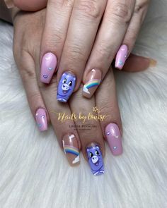 Nails In Purple, Unicorn Nails, Pretty Nails, Nail Inspo, Hair And Nails