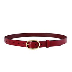 Avec son cuir lisse et sa boucle ovale dorée, la ceinture femme Fiona offre un style élégant et intemporel. Parfait pour compléter votre look, ce modèle polyvalent s'adaptera à chaque type de tenue ! Transformez simplement votre look avec Fiona. Modern Belts With Gold Buckle, Elegant Gold Buckle Belt For Office, Classic Belt With Gold Buckle And Adjustable Fit, Classic Office, Women's Belt, Tabletop Accessories, Western Leather, Unique Bags, Jewelry Tray