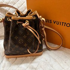 100% Authentic Louis Vuitton Monogram, Noe Bb Purse Practically Brand New Bought It In 2020 During Pandemic Never Worn It Has Been In The Dust Bag And Box Since I Got It It Is In Grate Condition Since I’ve Got It It Has Only Gone Up In Value Smoke And Pet Free Home Louis Vuitton Noe Bag, Bags Louis Vuitton, I Got It, Louis Vuitton Bags, Authentic Louis Vuitton, Got It, Louis Vuitton Bag, Louis Vuitton Monogram, Dust Bag