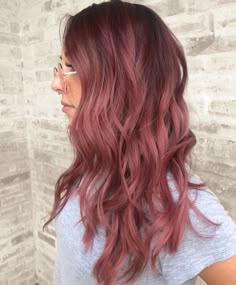 Rose Gold Hair Color Ideas, Gold Hair Color Ideas, Dusty Rose Hair, Highlights Styles, Rose Gold Hair Color, Gold Hair Color, Gold Hair Colors, Hair Color Rose Gold, Hair Color Light Brown