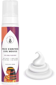 Mut Dynasty Frizz Control Curl Mousse quick Detangling, refine curls, frizz ease, anti frizz add volume to curly hair mousse 8.4 oz/ 250 ml Add Volume To Curly Hair, Curly Hair Mousse, Curl Mousse, Hair Mousse, Anti Frizz, Frizz Control, Anti Frizz Products