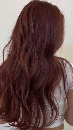 Fall Color Hair Ideas, Fall Color Hair, Redish Brown Hair, Color Hair Ideas, Dark Auburn Hair, Autumn Hair, Wine Hair