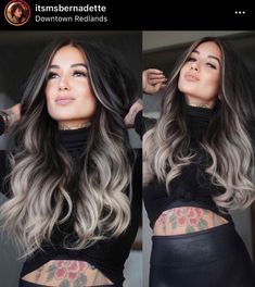 Black To Platinum Blonde Hair, Brown Skin Blonde Hair, Dark Ombre Hair, Dark Blonde Hair Color, Blond Balayage, Ice Blonde, Brunette Balayage Hair