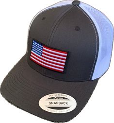 Richardson Hats, America Flag, White Mesh, Beautiful Hats, Snapback Cap, Hat Designs, Embroidered Patches, Trucker Cap, In America