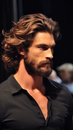 Beard Styles For Long Hair Men, Men With Light Brown Hair, Medium Long Hairstyles Men, Long Hair With Beard Men Style, Men Long Haircut Styles, Best Long Hairstyles For Men, Man Hairstyle Long, Mens Long Hair Cuts, Men Haircut Styles Long