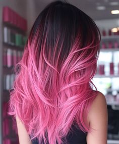 Add a bold contrast to your pink hair with dark purple roots. Visit our page for tips on achieving this unique and stylish look. Save this pin for a bold and chic hairstyle! #PinkHair #PurpleRoots #BoldHair Pink Hair Natural Roots, Purple Hair Dark Roots, Underhair Color, Pink Hair Color Ideas For Brunettes, Pink Hair With Dark Roots, Purple Roots, Highlights Subtle, Pink Hair Ideas