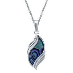 Colorful and elegant, this Aleure Precioso swirl necklace elevates your favorite outfits. Colorful and elegant, this Aleure Precioso swirl necklace elevates your favorite outfits.Click on this JEWELRY & WATCHES GUIDE to learn about fit, styles, materials and more! Pendant size: 7/8"L x 3/8"W Chain length: 18 in. Chain type: cable Nickel free Metal: brass Plating: fine silver Finish: polished Packaging: pouch Abalone accents Gemstones may have been treated to enhance their appearance. Special car Elegant Spiral Sterling Silver Necklaces, Elegant Sterling Silver Spiral Necklace, Elegant Swirl Necklace For Gifts, Elegant Swirl Necklace For Gift, Elegant Sterling Silver Swirl Necklace, Swirl Necklace, Outfits Colorful, Packaging Pouch, Jewelry 2023