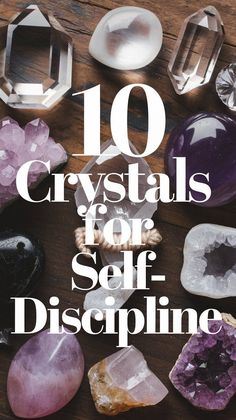 the cover of 10 crystals for self - dispellings, with text overlaying it