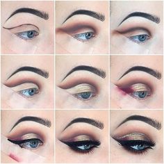 Full Cut Crease Eye Makeup, Full Cut Crease, Eyebrow Cut, Crease Eye Makeup, Cut Crease Eye Makeup, Eye Makeup Cut Crease, Cut Crease Tutorial, Cut Crease Eyeshadow, Cut Crease Eye