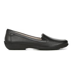 Kacy from SOUL Naturalizer brings exceptional and luxurious charm to any and every outfit you could pair them with. Highlights of this stylish loafer include a slip-on entry, a soft and cloud-like memory foam insole, and a antimicrobial fabric lining. Leather or suede upper,Slip-on entry,Approx. 1/4 inch heel,Round toe,Padded Memory Foam insole,Flexible, lightweight traction outsole,Anti-microbial lining | Women's Soul Naturalizer Kacy Flats Shoes in Black Size 7 Wide Elegant Spring Slip-ons With Ortholite Insole, Formal Synthetic Loafers With Arch Support, Elegant Workwear Loafers With Arch Support, Comfortable Formal Synthetic Loafers, Comfortable Synthetic Loafers For Formal Occasions, Womens Boat Shoes, Shoe Carnival, 4 Inch Heels, Black Flats