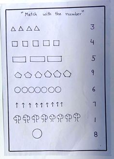 a piece of paper with numbers and symbols on it