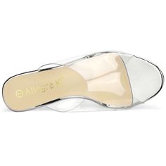 Shop Allegra K for clear heel platform open toe chunky slides sandals you are looking for, get more women's chunky heel for yourelf. Order now! Free Returns! Chunky Slides, Clear Chunky Heels, Womens Chunky Heels, Platform Block Heels, Heel Design, Open Toe Shoes, Clear Heels, Slides Sandals, Slingback Heel