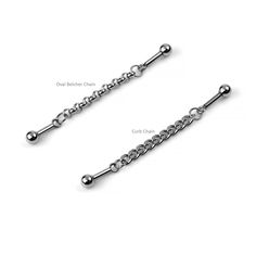 Chain Floating Industrial Barbell Floating Industrial Piercing, Industrial Barbell, Industrial Piercing, Body Piercings, Stainless Steel Chain, Rhodium Plated, Body Jewelry, Piercings, Floating