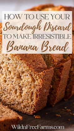 sourdough discard banana bread Bread Pairings, Sourdough Discard Banana Bread, Discard Banana Bread, Sourdough Discard Banana, Sourdough Banana Bread Recipe, Sourdough Banana Bread, Sourdough Banana